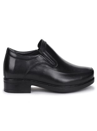 100% Leather Rubber Sole Men's Comfort Shoes Black