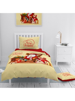 Multi - Cotton - 1000gr - Duvet Set: 2 Pillowcases & 1 Duvet Cover - Monohome