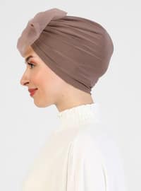 Tulle Chilepo Undercap Mink Instant Scarf