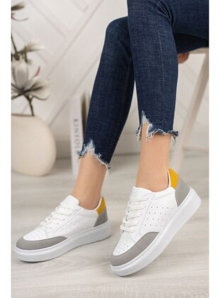 White - Sport - Casual Shoes - ASKA SHOES