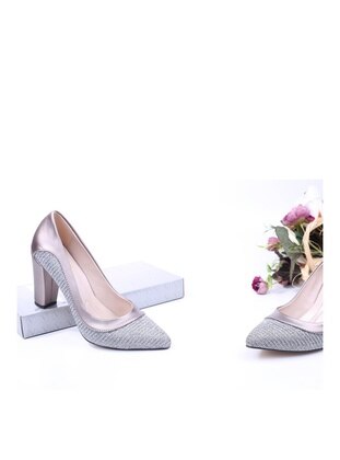 Silver - High Heel - Evening Shoes - Ceylan