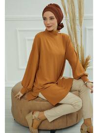 Aerobin Fabric Instant Hijab,Dark Brown Instant Scarf
