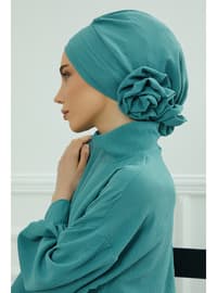 Aerobin Fabric Instant Hijab,Mint Green,Ht 92 Instant Scarf