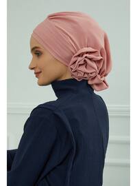 Aerobin Fabric Instant Hijab,Pink,Ht 92 Instant Scarf