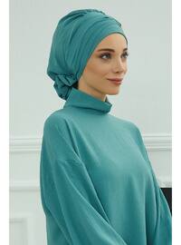 Aerobin Fabric Instant Turban With Accessories,Mint Green,Ht 95 Instant Scarf