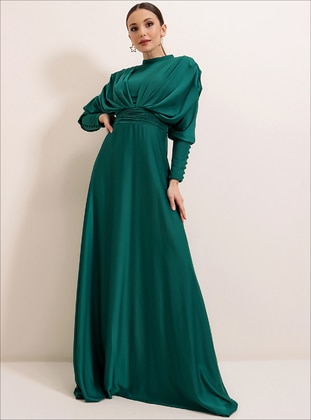 Emerald - Fully Lined - Modest Evening Dress - By Saygı