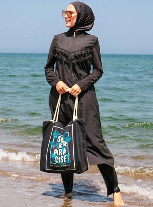 Satchel - Black - Beach Bags - Riva Mera