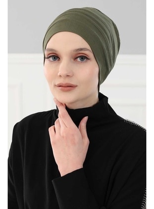 Hijab Undercap Khaki,B 34 Instant Scarf