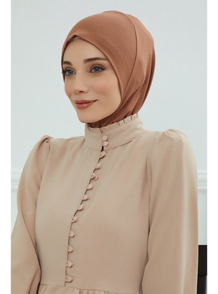 Hijab Inner Undercap,Dark Brown,Tb 5 Instant Scarf