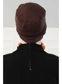 Beanie Model Hijab Undercap Coffee Color Coffee Color Instant Scarf