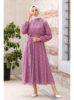 Lilac - Modest Dress - Meqlife
