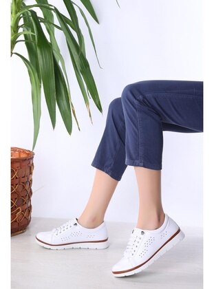 White -  - Casual Shoes - Artı Artı Ayakkabı