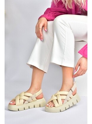 Beige - Sandal - Sandal - Fox Shoes