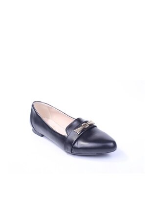 Black - Casual - Flat Shoes - Sedef