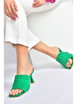 Green - Sandal - Slippers - Fox Shoes