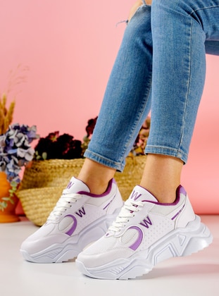 White - Purple -  - White - Purple -  - White - Purple -  - White - Purple -  - White - Purple -  - Sports Shoes - Ayakkabı Havuzu