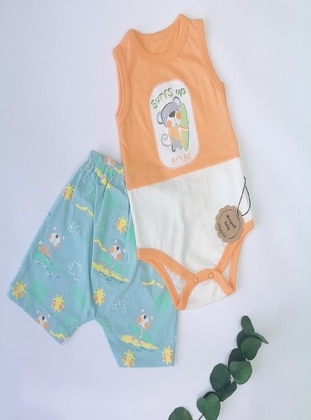 Cotton - Orange - Baby Care-Pack & Sets - MİNİPUFF BABY