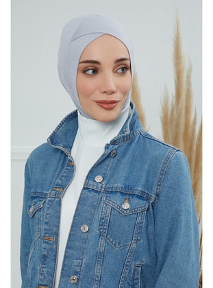 Hijab Inner Undercap,Gray,Tb 4 Instant Scarf