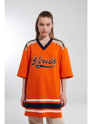 Orange - T-Shirt - MIZALLE