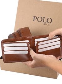 Men's Belt Wallet Gift Set Tan