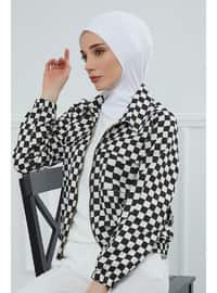 Hijab Inner Undercap,White,Tb 5 Instant Scarf