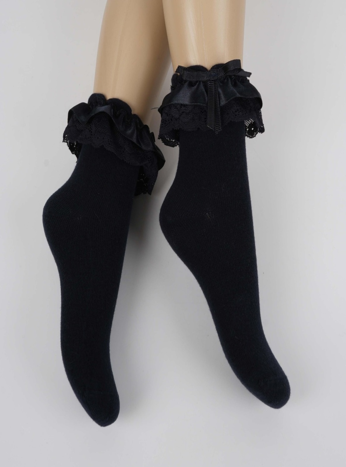White - Cotton - Girls` Socks