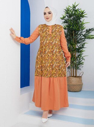 Mustard - Modest Dress - SAHRA AFRA