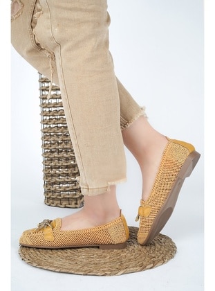 Mustard - Flat - Flat Shoes - ASKA SHOES