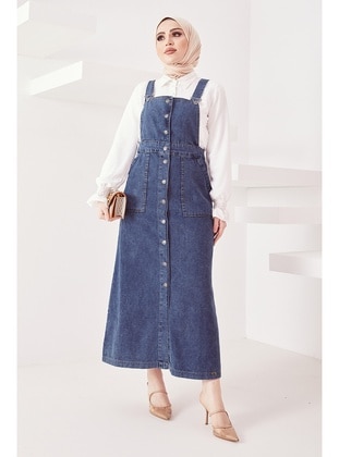 Ice Blue - Skirt Overalls - In Style