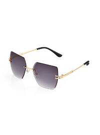 Crystal Square Women Sunglasses Brown