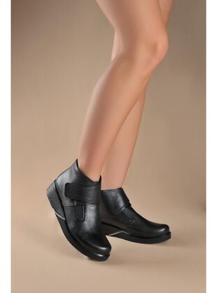 Black - Boot - Real Leather - Boots - Çaçaroz