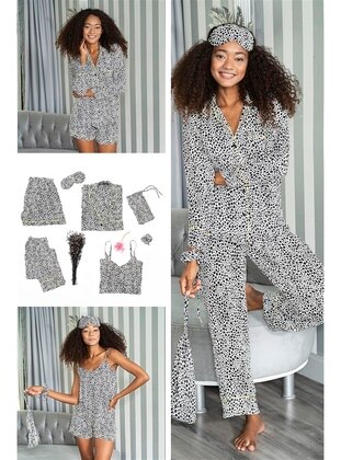 White - Pyjama Set - For You Moda