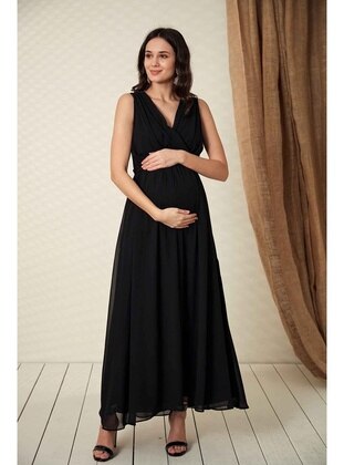 Black - Maternity Dress - Gör & Sin
