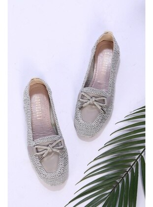 Flat - Silver tone - Flat Shoes - Shoeberry