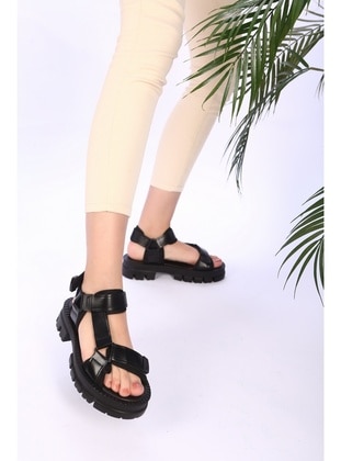 Flat Sandals - Black - Sandal - Shoeberry