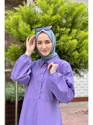 Purple - Modest Dress - MODAPİNHAN