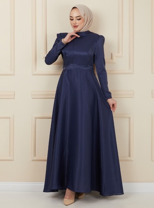  - Fully Lined - Crew neck - Modest Evening Dress - Olcay