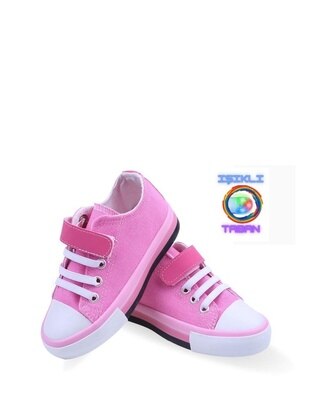 Pink - Sport - Linen - Sports Shoes - Papuç Sepeti