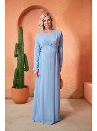 Blue - Maternity Dress