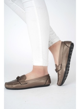 Bronze - Flat - Flat Shoes - ASKA SHOES