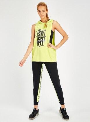 Multi - Neon Sarı - Sports T-Shirt - Maraton Sportswear