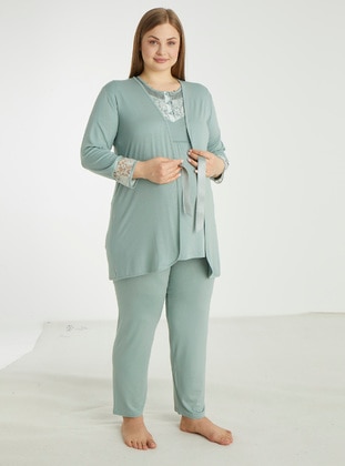 Sea-green - Maternity Pyjamas - Tampap