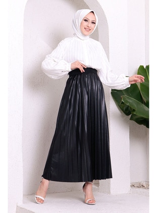 Black - Unlined - Skirt - İmaj Butik