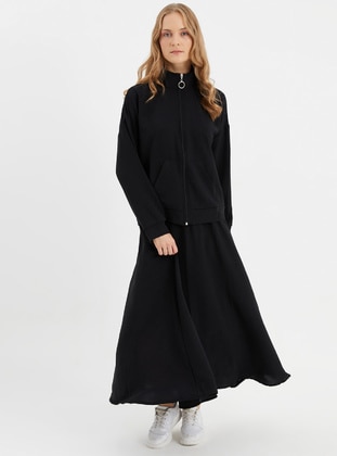 Tunic&Skirt Co-Ord Black