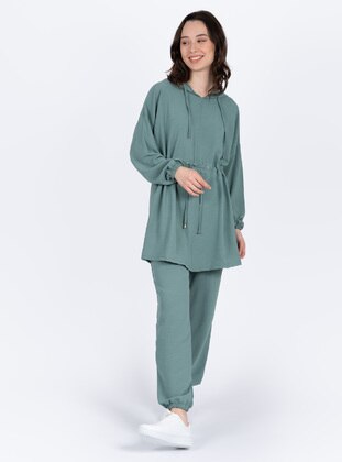 Green Almond - Green - Unlined - Suit - XANZAD