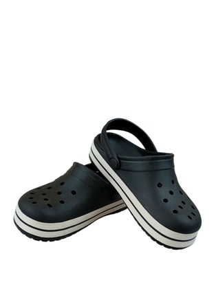 Black - Sandal - Slippers - Pembe Potin