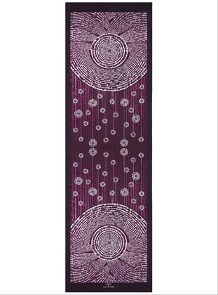 Purple - Printed - Shawl - IMANNOOR