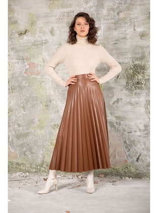 Brown - Skirt - Melike Tatar