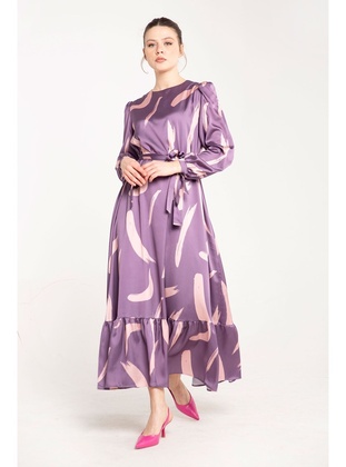 Purple - Modest Dress - Melike Tatar