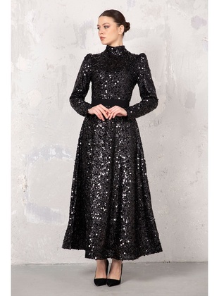 Black - Modest Dress - Melike Tatar